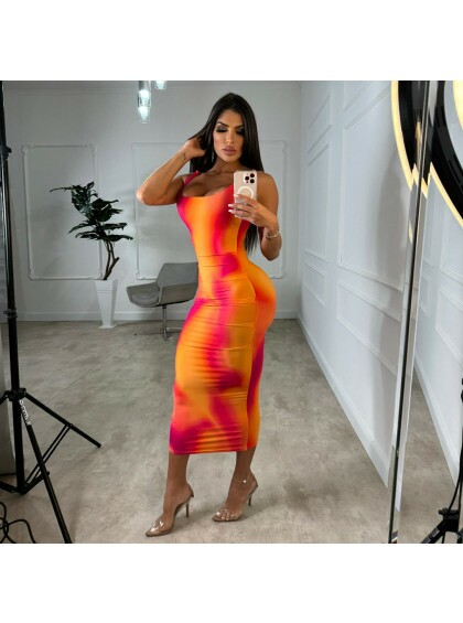 Vestido Chocolate Doce Juliete TieDye