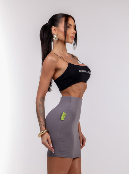 Saia Chocolate Doce Agape Cinza