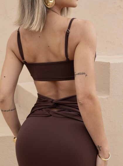 Vestido Chocolate Doce Clio Chocolate 