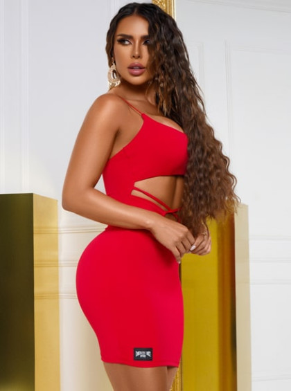 Vestido vermelho sales chocolate doce