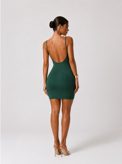Vestido Chocolate Doce Iconne Verde 