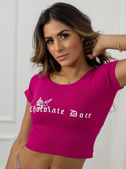 CROPPED CHOCOLATE DOCE ARILEY PINK