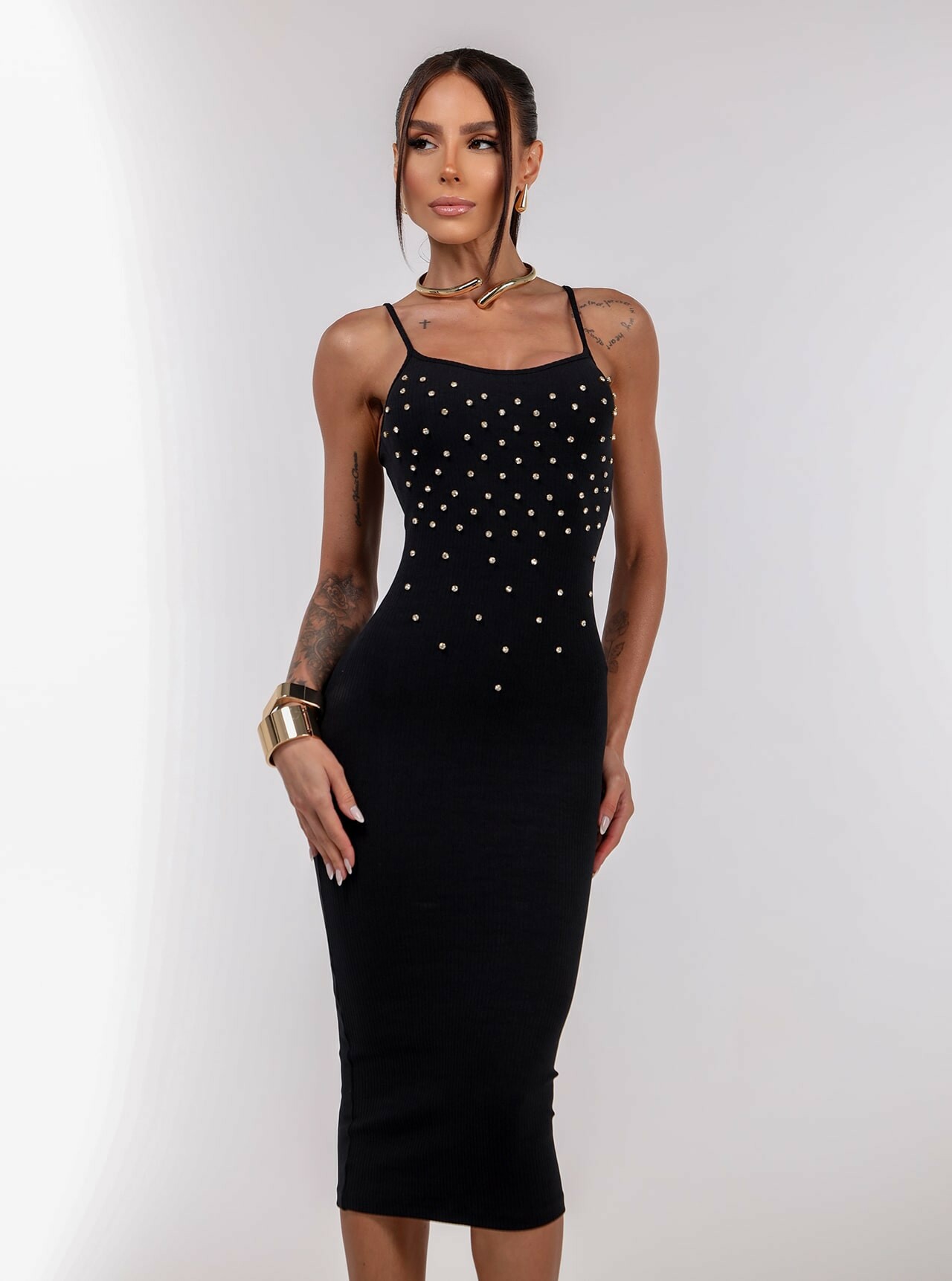 Vestido Midi Chocolate Doce Soberana