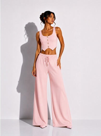 Conjunto Chocolate Doce Leticia Rosa