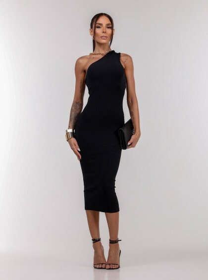 Vestido Chocolate Doce Império Preto