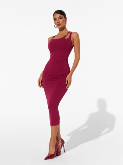 Vestido Chocolate Doce Muse Vinho