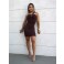 Vestido Chocolate Doce Iris Marrom