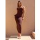 Vestido Chocolate Doce Alure Chocolate
