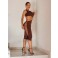 Vestido Chocolate Doce Vertice