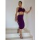 Vestido Chocolate Doce Vertice Uva
