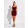 Vestido Curto Chocolate Doce Yoko Vinho