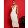 Vestido midi Chocolate Doce Mariah Off White