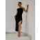Vestido super midi Chocolate Doce Princesa Preto