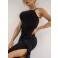 Vestido super midi Chocolate Doce Princesa Preto