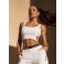Cropped Chocolate Doce Capri Off White
