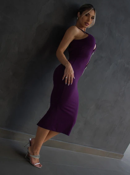 Vestido Chocolate Doce Solare Uva
