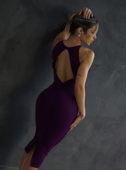 Vestido Chocolate Doce Solare Uva