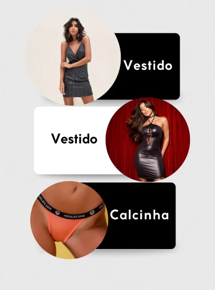 Combo 2 Vestidos + Calcinha Chocolate Doce