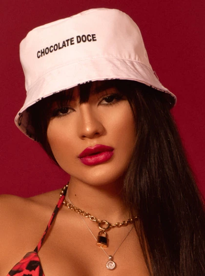 BUCKET HAT DUPLA FACE CHOCOLATE DOCE BRANCO