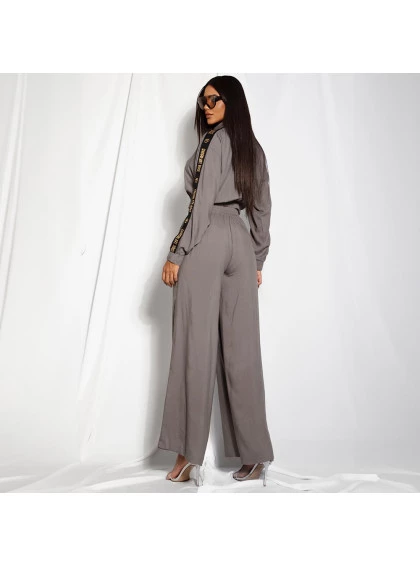 Conjunto Chocolate Doce Jennifer Cinza