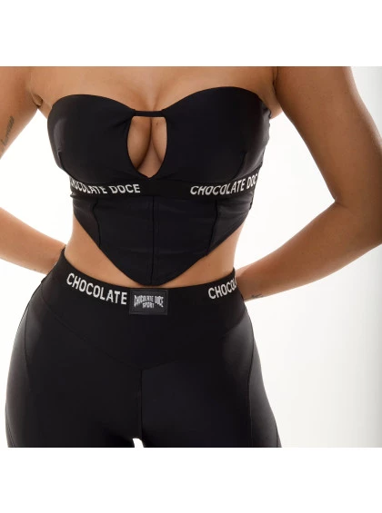 Conjunto Chocolate Doce Vina Preto