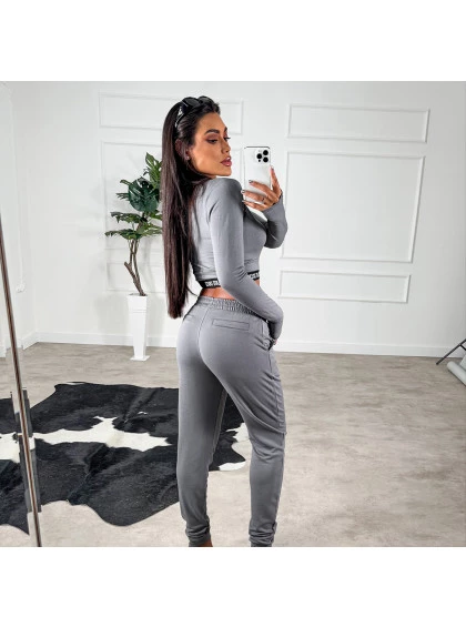 Calça Clarissa Chocolate Doce Cinza