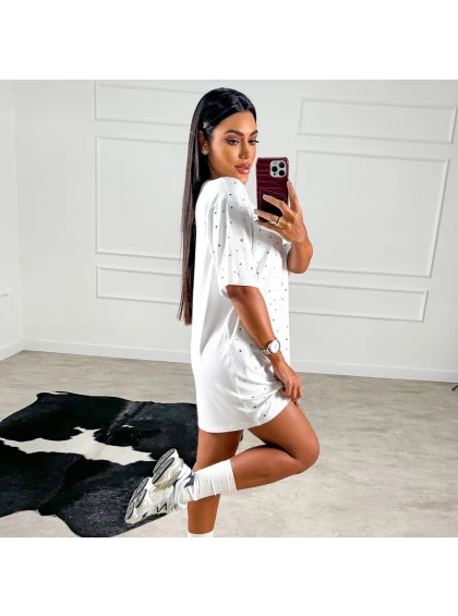 Camisetão Chocolate Doce Nefeli Branco