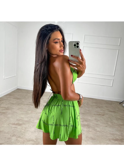 Shorts Chocolate Doce Verde