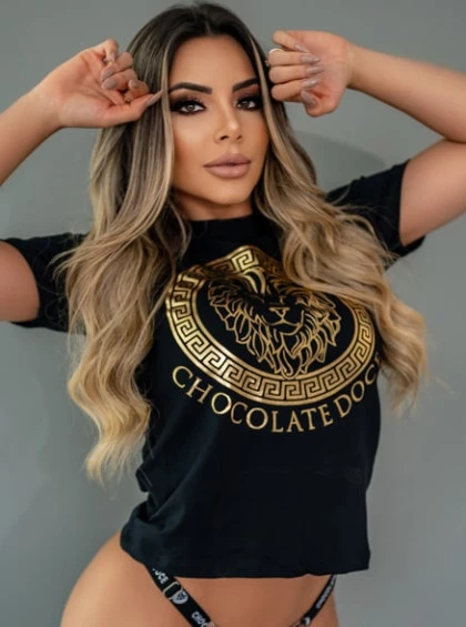 T-shirts Chocolate Doce Zoe Preto