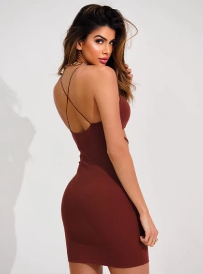 Vestido Chocolate Doce Agnes