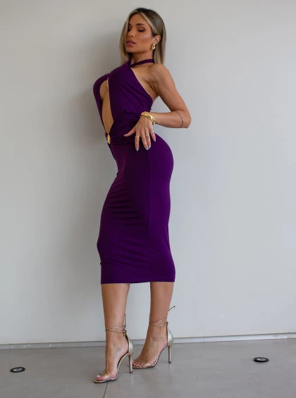 Vestido Chocolate Doce Brivah Uva