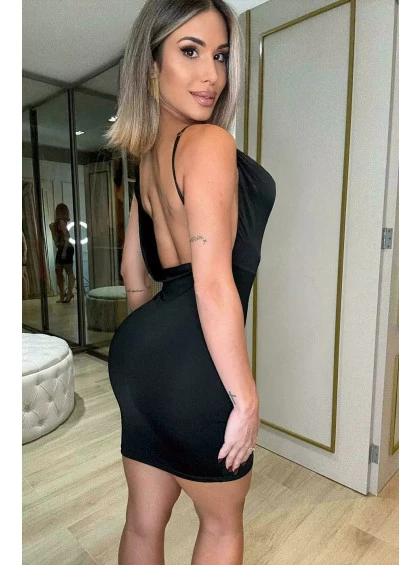 Vestido Chocolate Doce Camilly Preto