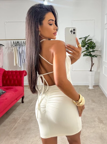 Vestido Chocolate Doce Encanto Off White