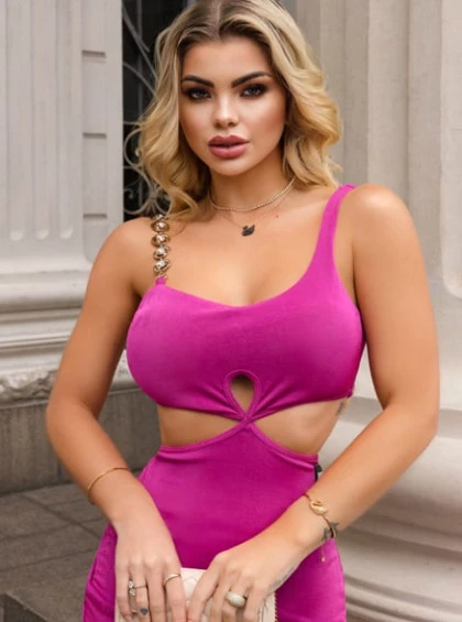 Vestido Chocolate Doce Marly Pink 