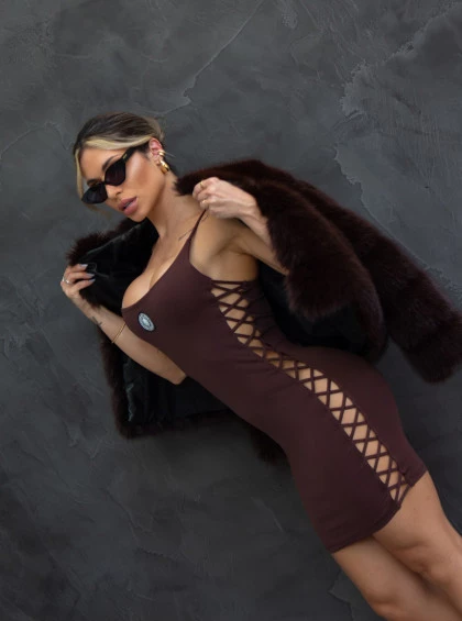 Vestido Chocolate Doce Solena Chocolate