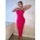 Vestido Chocolate Doce Midi Tomara Que Cai Margo Pink