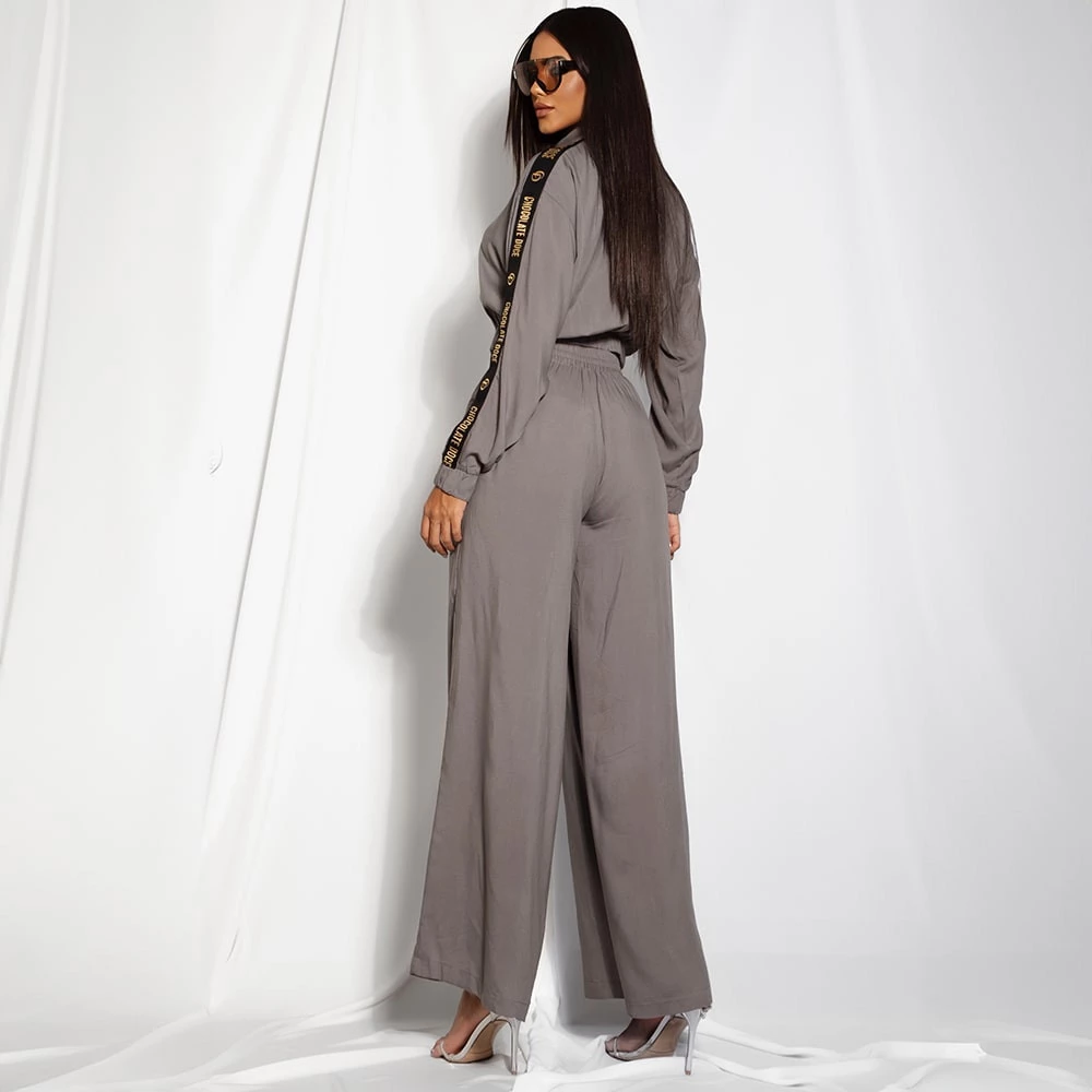 Conjunto Chocolate Doce Jennifer Cinza