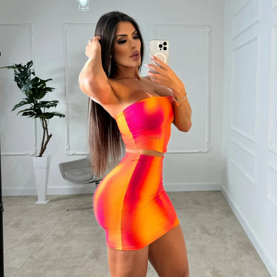 Conjunto Chocolate Doce Zoe Tie-Dye