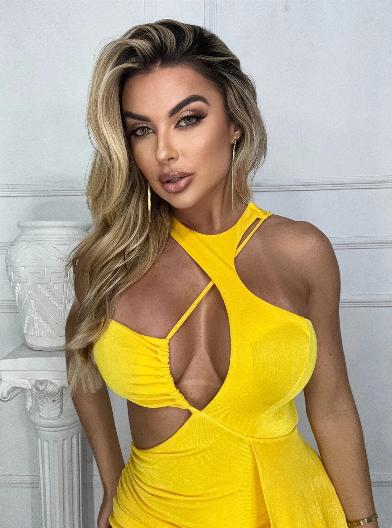 Vestido Chocolate Doce Marlene amarelo