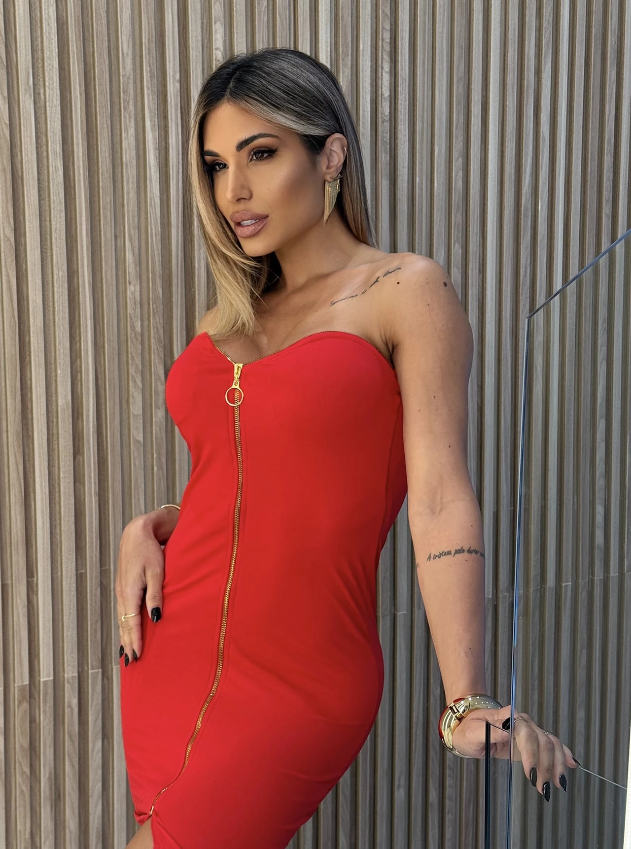 Vestido Chocolate Doce Ziv Vermelho