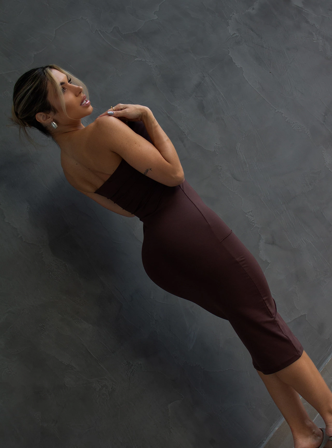Vestido Chocolate Doce Abigail Marrom