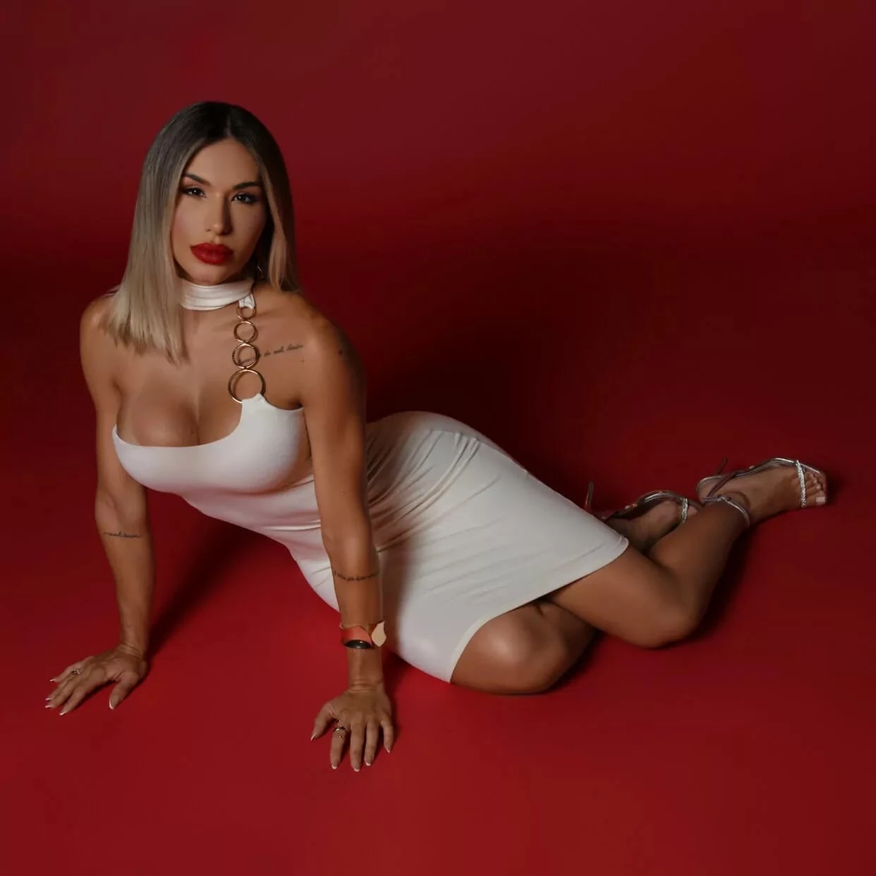 Vestido Chocolate Doce Betina off white