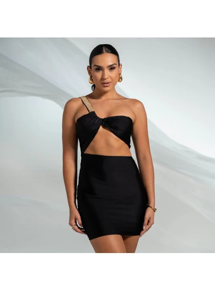Vestido Chocolate Doce Joana Preto
