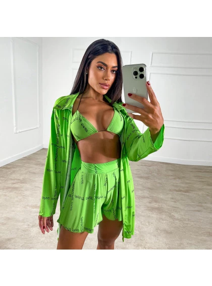Camisa Chocolate Doce Zoe Verde 