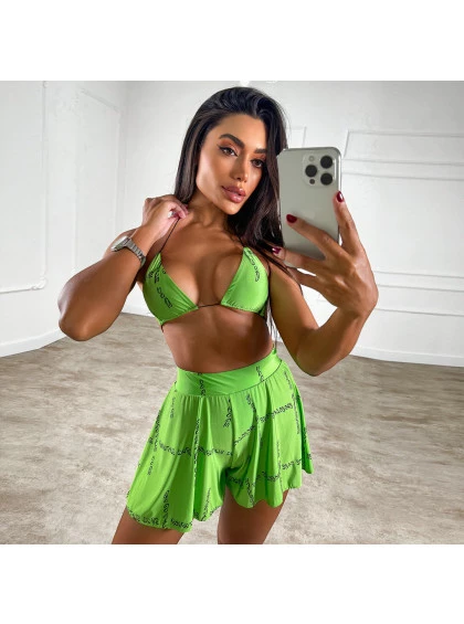 Shorts Chocolate Doce Verde