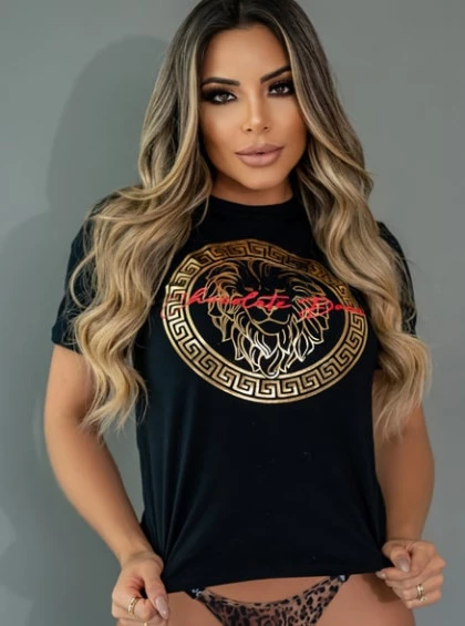 T-shirts Chocolate Doce Emelle Preto