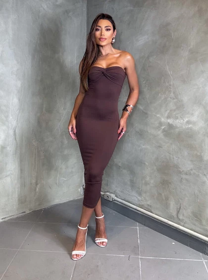 Vestido Chocolate Doce Marrom