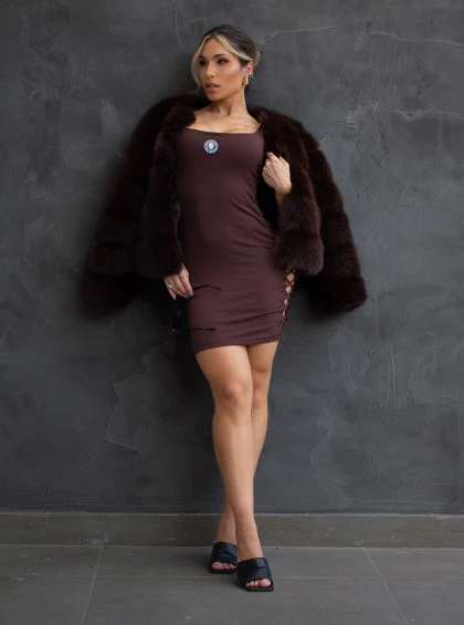 Vestido Chocolate Doce Solena Chocolate