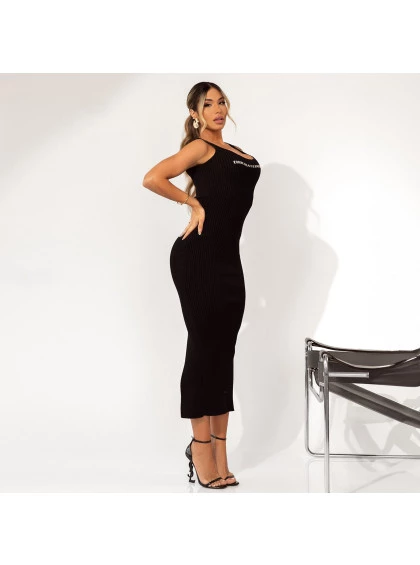 Vestido Chocolate Doce Tricot Preto
