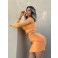 Conjunto Chocolate Doce Jade Laranja